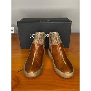 Josef Seibel Maren 22 Shearling-Lined Brown Leather Boots comfort size 6 / 37